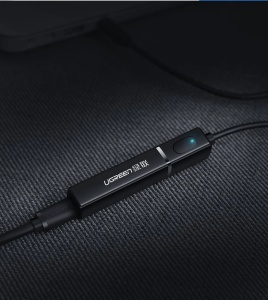 Adaptor Bluetooth 5.0 Audio Wireless Transmitator Ugreen, Mini Mufa 3.5 mm Negru (40761 CM107)