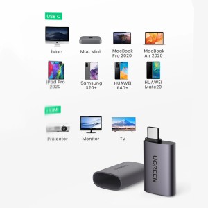 Adaptor Video HDMI UGREEN US320 USB-C la HDMI (gri) 70450