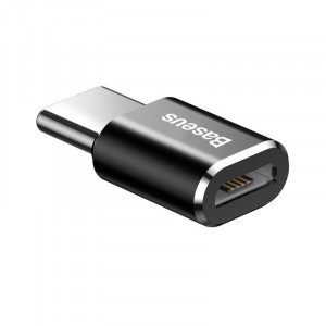 Adaptor Micro USB la USB-C Baseus (Negru) CAMOTG-01