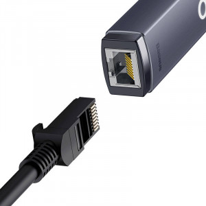 Adaptor Retea Baseus Lite Series USB la RJ45, 100 Mbps (gri) WKQX000013