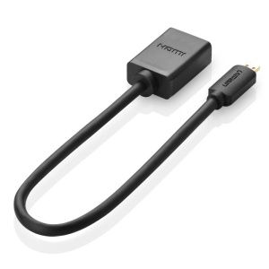 Adaptor Video Micro HDMI la HDMI UGREEN 20134, 20cm (negru)