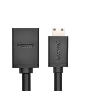 Adaptor HDMI Mini la HDMI UGREEN 20137, 22cm (negru)