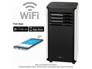 Aer Conditionat Portabil Clatronic CL 3716 WiFi 1010W 9000BTU Timer 24H (Negru-Alb)