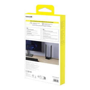 Amplificator WiFi Extender Placa Retea Baseus FastJoy 1800Mbps (negru) B01317600111-06