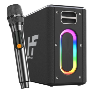 Boxa Portabila Wireless Bluetooth HiFuture Music Box 100W + 2 Microfone