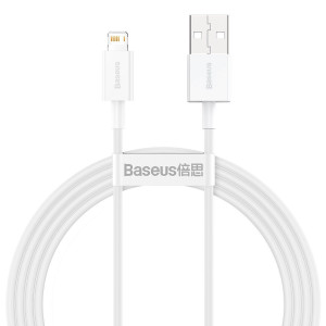 Cablu de date Baseus Superior Series USB la Lightning 2.4A 1.5m (alb) CALYS-B02 - Img 1