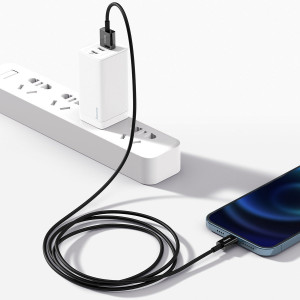 Cablu de date Baseus Superior Series USB la Lightning 2.4A 2m (negru) CALYS-C01 - Img 9