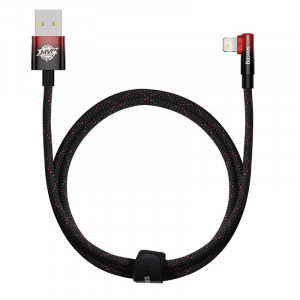 Cablu de date Baseus USB la Lightning MVP 2 20W 1m (negru-rosu) CAVP000020 - Img 1