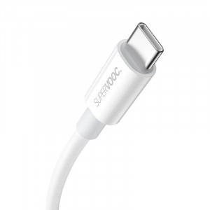 Cablu de date rapid Baseus Superior Series USB la USB-C, 65 W, PD, 1 m (alb) CAYS000902 - Img 2