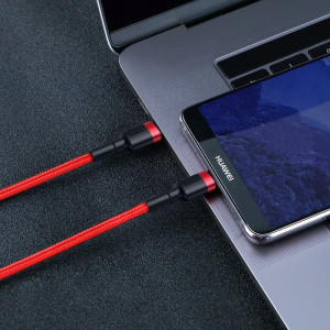 Cablu de date rapid USB-C Baseus Cafule PD2.0 60W (20V 3A) 2m rosu CATKLF-H09 - Img 5