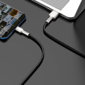 Cablu de date rapid USB la USB-C Baseus Cafule, 66W, 2m (negru) CAKF000201 - Img 7