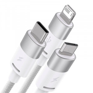 Cablu incarcare USB 3in1 Seria Baseus StarSpeed