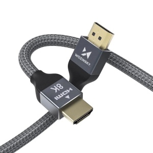 Cablu HDMI la HDMI 2.1 Wozinsky 8K 60 Hz 48 Gbps / 4K 120 Hz / 2K 144 Hz 5 m Argintiu (WHDMI-50)