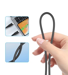 Cablu Incarcare Rapid Magnetic Choetech XCC-1051 USB-C la USB-C 240W 1.8m (Negru)