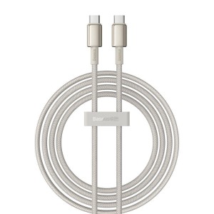 Cablu Incarcare Rapida USB-C la USB-C Baseus Tungsten Gold, 100W