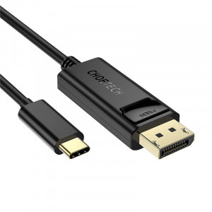 Cablu video Choetech USB-C la Display Port, unidirectional, 4K, 1.8 m (negru) XCP-1801BK - Img 2