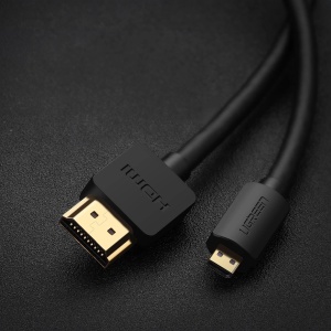 Cablu Video Ethernet Micro HDMI - HDMI 4K 3D UGREEN HD127 60Hz (negru)