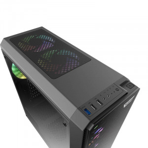 Carcasa computer Darkflash Water Square 5 (negru) - Img 5