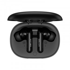 Casti wireless bluetooth TWS Delux DT5 ENC noise cancelling (negru) - Img 2