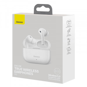 Casti wireless TWS Baseus Encok W3 (alb) NGTW020402 - Img 9