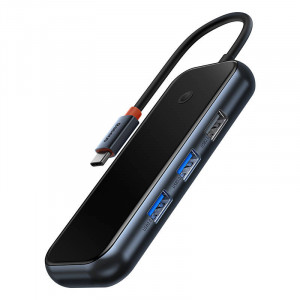 Hub 5in1 seria Baseus AcmeJoy USB-C la 2xUSB 3.0 + USB 2.0 + USB-C PD + HDMI (gri inchis) WKJZ010213 - Img 2