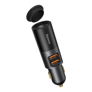 Incarcator Auto Rapid BASEUS Share Together, bricheta auto, 2x USB, 120W