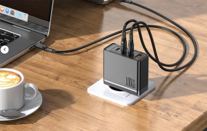 Incarcator telefon rapid de retea GaN McDodo GAN 3xUSB-C + USB, 100W 