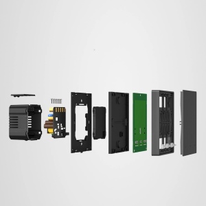 Intrerupator Smart de Perete Wi-Fi 3 Canale Sonoff M5-3C-80 (Negru)