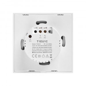 Intrerupator Smart Simplu WiFi + RF 433 Sonoff T1 EU TX (1 canal) IM190314012