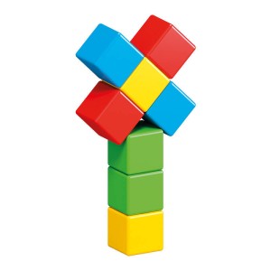 Jocuri Creative Caramizi Magnetice Magicube Color Recycled Crystal 8 Elemente GEOMAG GEO-054