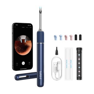 Otoscop cu camera pentru curatare urechi Bebird Note 5 (Albastru)