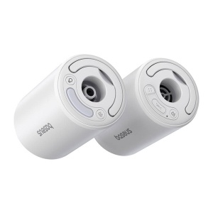 Pompa Aer Portabila Wireless Baseus PocketGo 240 l/min 4000Pa, Lanterna LED, Functie Dezumflare (Alba)