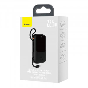 Powerbank Baseus Qpow PRO cu cablu, 10000 mAh, 22.5 W (negru) PPQD060101 - Img 12