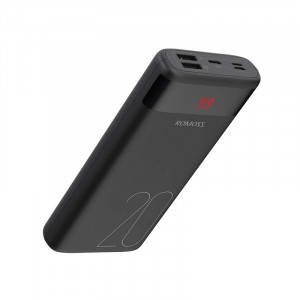 Powerbank Romoss Ares 20, 20000mAh intrari micro USB, USB-C, Lightning, iesire 2X USB (negru) - Img 11