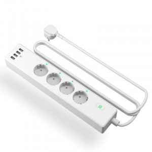 Prelungitor electric Smart WiFi 1.8m Smart Power Strip Meross MSS425FHK(EU) (HomeKit) - Img 1
