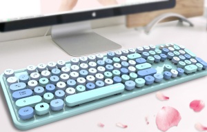 Set tastatura + mouse wireless MOFII Sweet 2.4G (albastru) SMK-623387AG