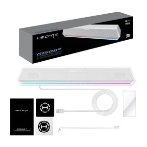 Soundbar Bluetooth Gaming Edifier HECATE G1500 Bar RGB 2 x 2.5W Microfon Detasabil (alb)