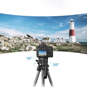 Trepied Profesional Ugreen LP661 Pentru Smartphone si Camera 88.8 - 175cm (Negru/Gri)