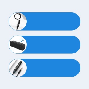 Adaptor Bluetooth 5.0 Audio Wireless Transmitator Ugreen, Mini Mufa 3.5 mm Negru (40761 CM107)