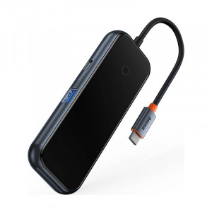 Adaptor Hub Baseus 4in1 USB-C si 4xUSB 3.0 (gri inchis) WKJZ010513 - Img 5