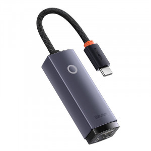 Adaptor Retea Baseus Lite Series USB-C la RJ45, 100Mbps (gri) WKQX000213