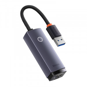 Adaptor Retea Baseus Lite Series USB la RJ45, 1000 Mbps (Gri) WKQX000113