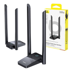 Amplificator WiFi Extender Placa Retea Baseus FastJoy 1800Mbps (negru) B01317600111-06