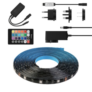 Banda LED Inteligenta Wi-Fi Sonoff L2-M 5m Set Telecomanda, Sursa de Alimentare