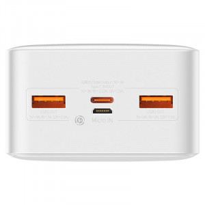 Baterie externa Powerbank Baseus Bipow 30000mAh, 20W (alb) PPBD050402 - Img 5