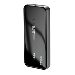 Baterie Externa Powerbank Dudao K65 cu display USB-A / USB-C 20000mAh 65W - Negru