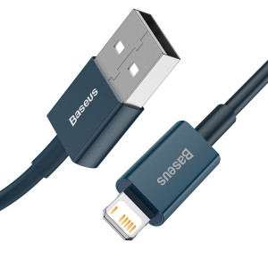 Cablu de date Baseus Superior Series USB la Lightning 2.4A 1m (albastru) CALYS-A03 - Img 2