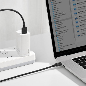 Cablu de date rapid Baseus Superior Series USB la USB-C, 66W, 2 m (negru) CATYS-A01 - Img 8