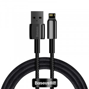 Cablu Incarcare Rapid Baseus Tungsten Gold USB la Lightning 2.4A