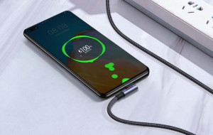 Cablu incarcare rapid unghiular USB-C la USB-C UGREEN US335, 5A, 100W